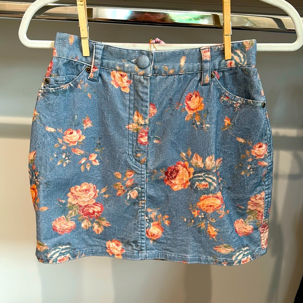 Love Shack Fancy CORDUROY MINI SKIRT
